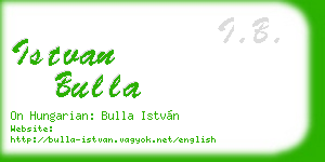 istvan bulla business card